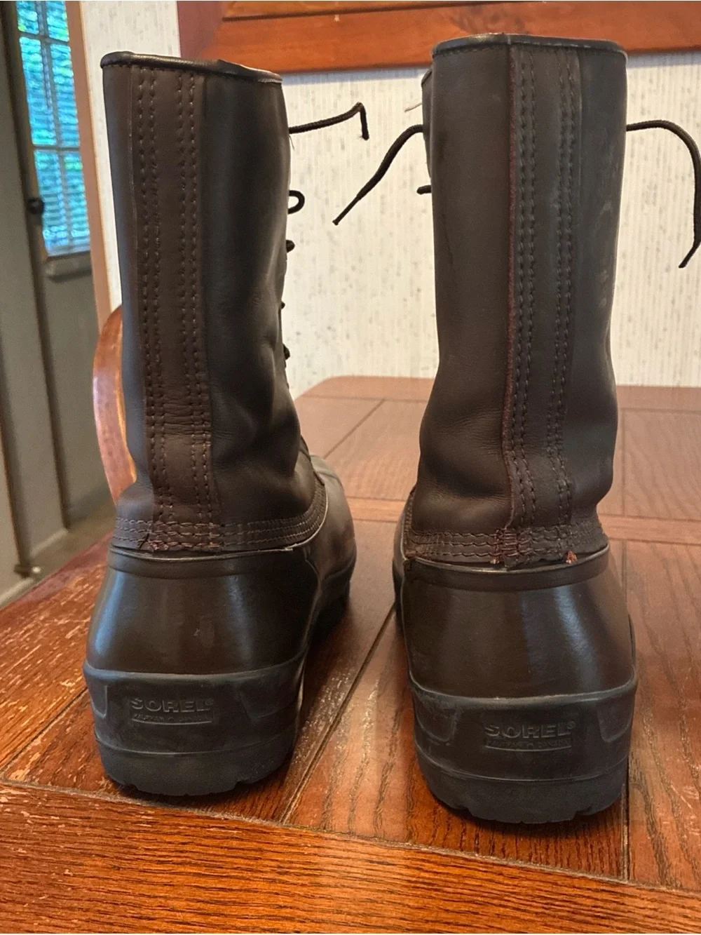 Sorel Chieftain Pac Boots Men's 9  Leather Insulated Felt Lined Winter Utility